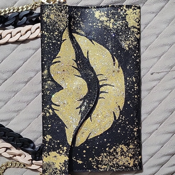 ❤️👛👜 ANCA BARBU HAND PAINTED BAG 👛 - Picture 2 of 5